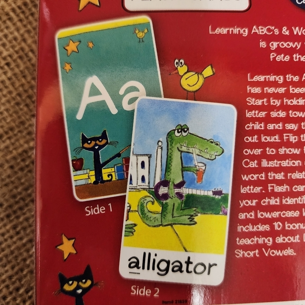 Pete the Cat ABC flash cards NWT - Picture 9 of 10